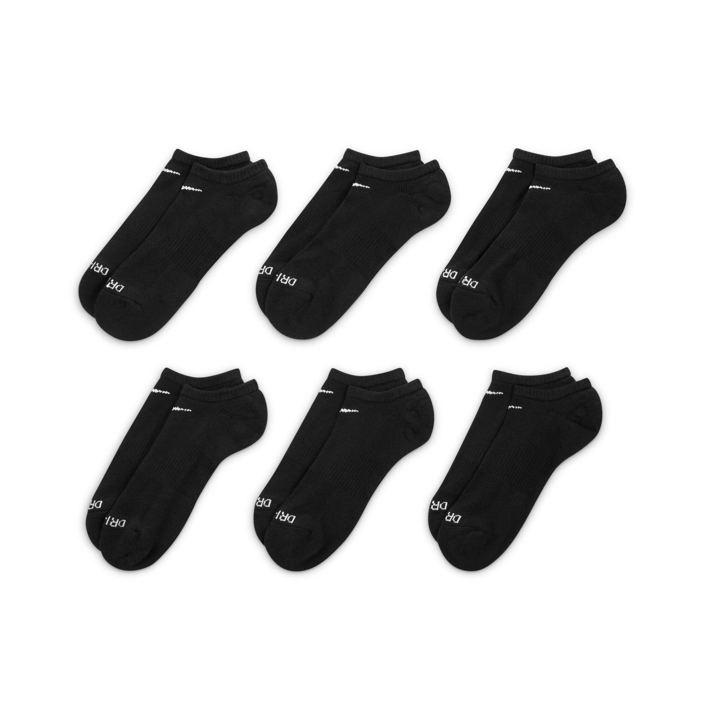 Nike Everyday Plus Cushioned 6 Pk Sock -  SX6898-010