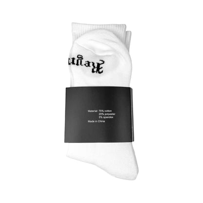 Reynolds Crew Sock - White