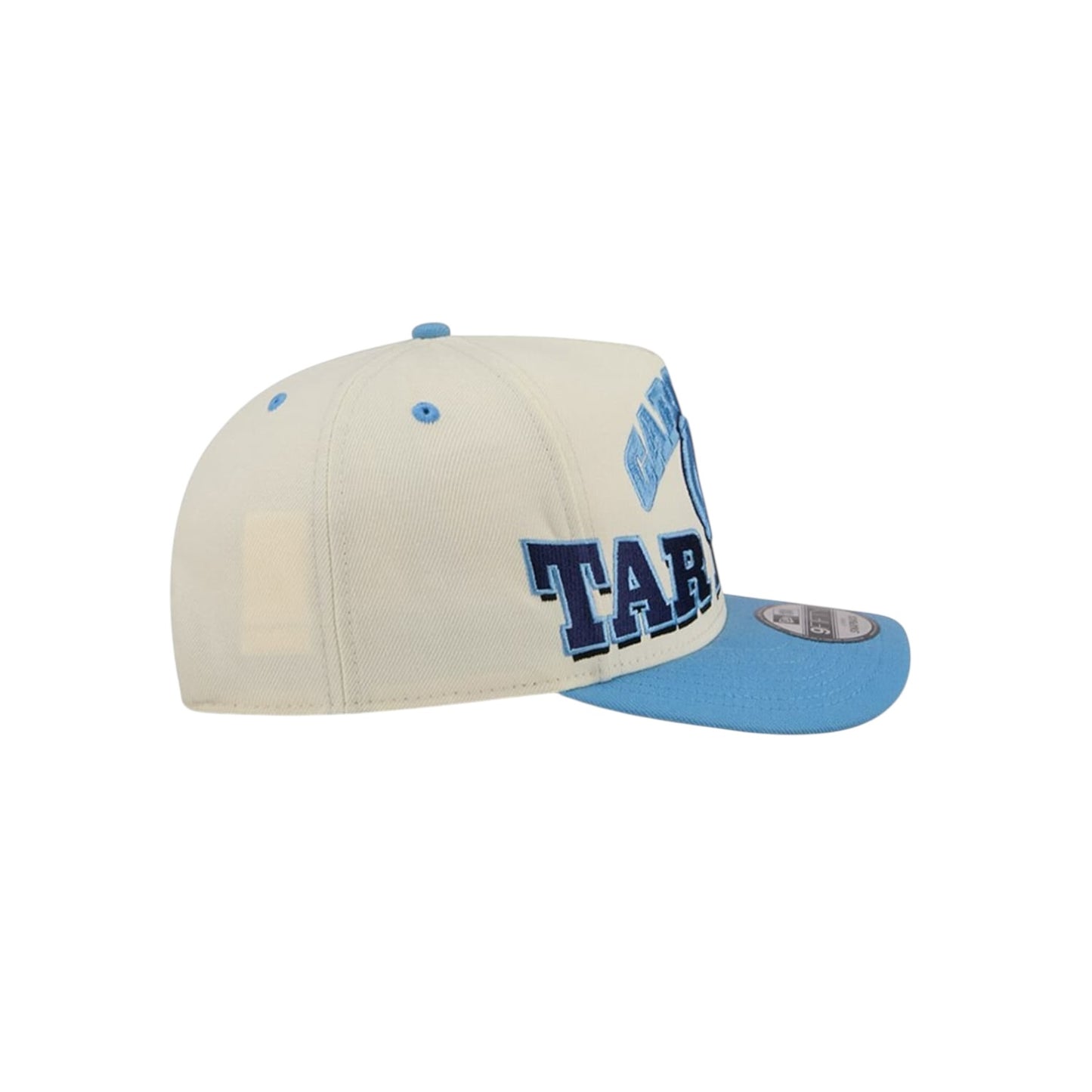 New Era North Carolina Tar Heels March Madness College Vault A-Frame 9Fifty Snapback - Chrome White