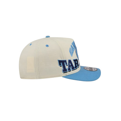 New Era North Carolina Tar Heels March Madness College Vault A-Frame 9Fifty Snapback - Chrome White