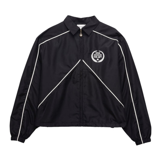 Honor The Gift Honeycomb Track Jacket - Black