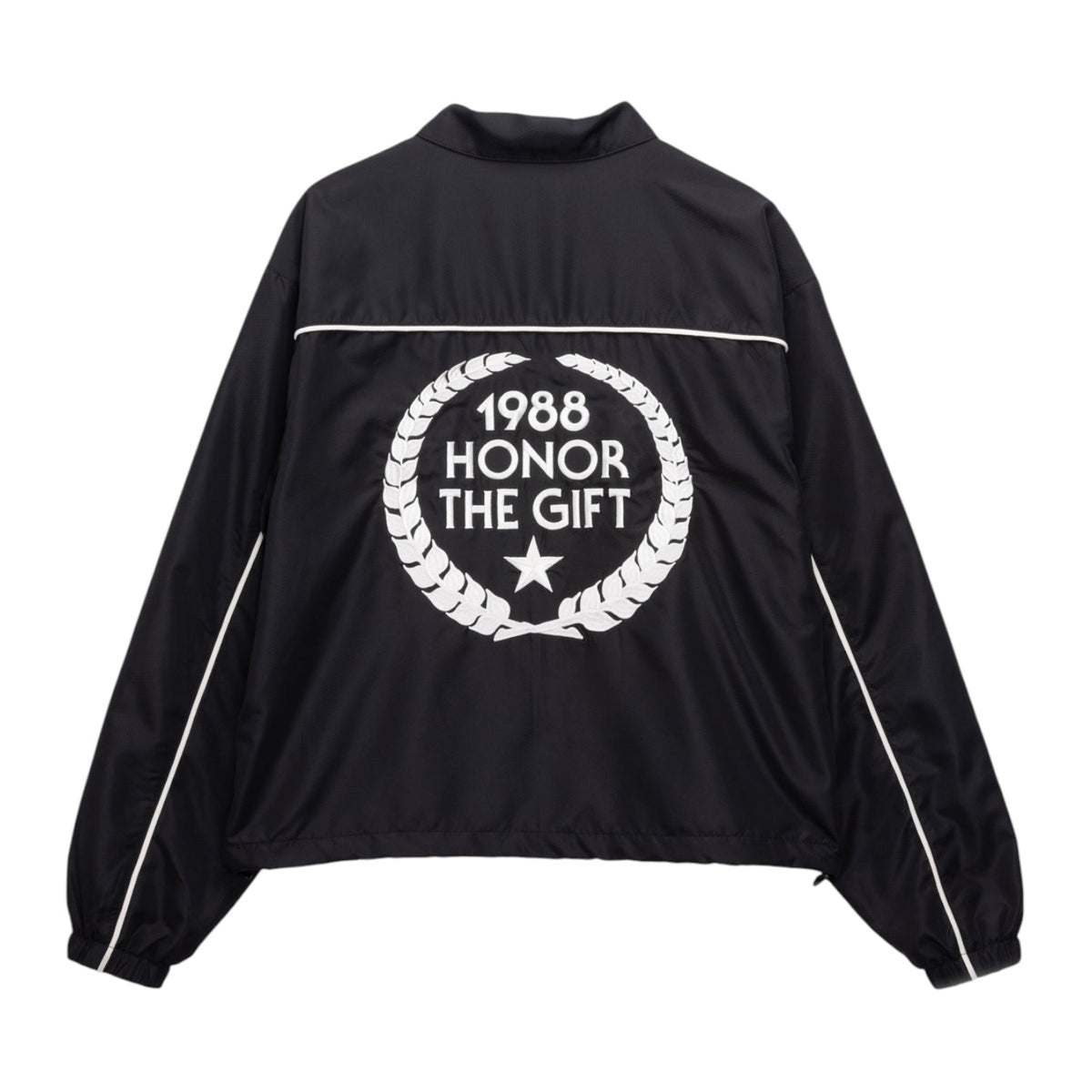 Honor The Gift Honeycomb Track Jacket - Black