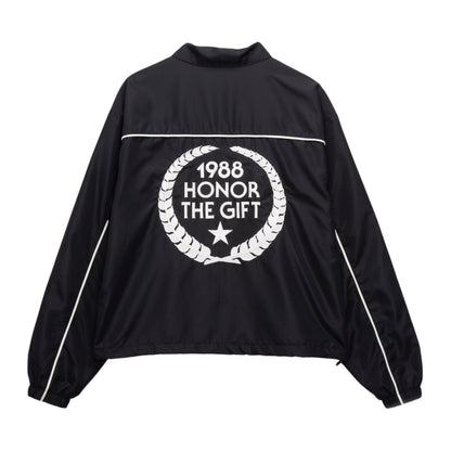 Honor The Gift Honeycomb Track Jacket - Black
