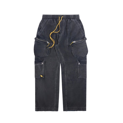 Diet Starts Monday Contrast Cargo Pants - Navy