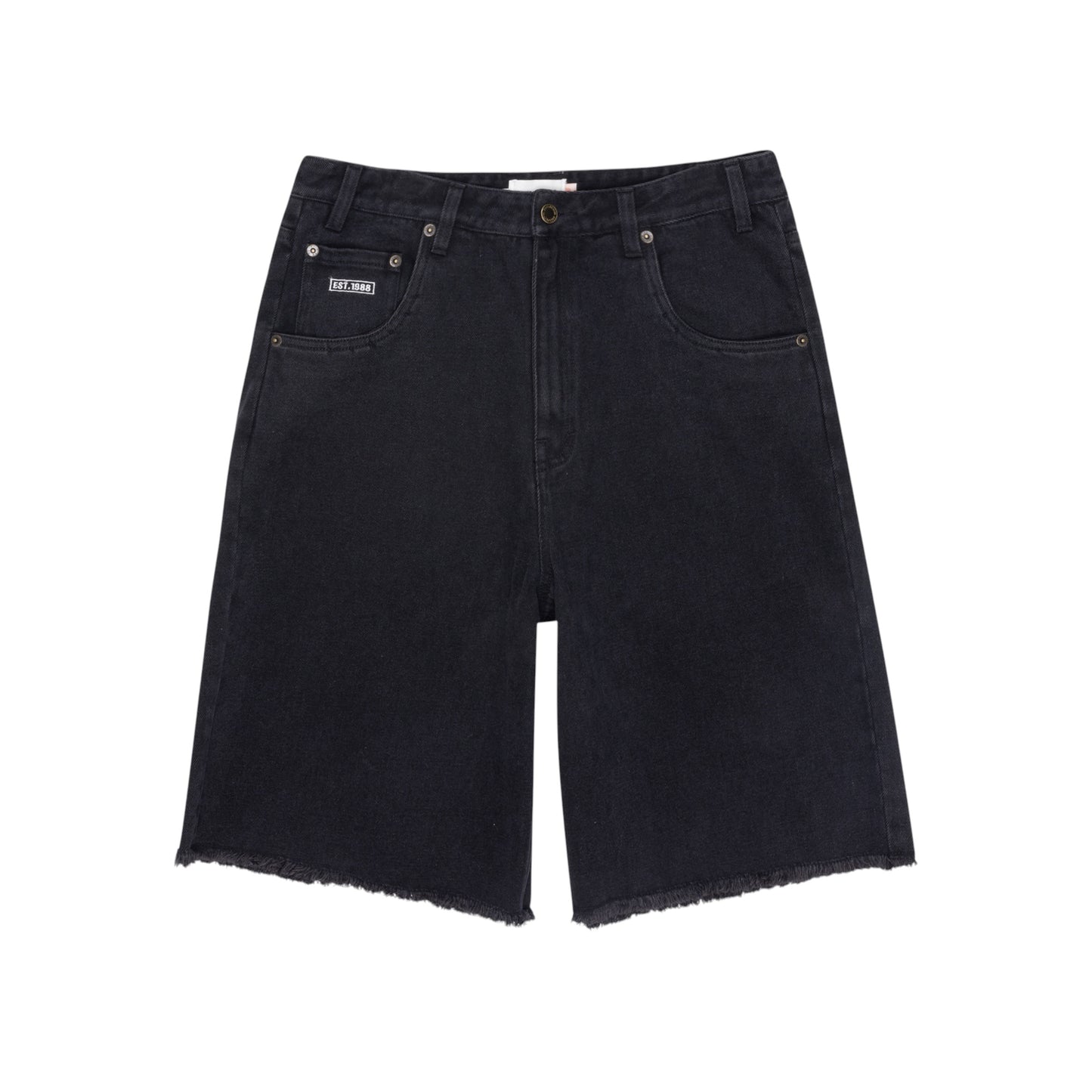 Honor The Gift - Frayed Edge 11" Denim Bermudas