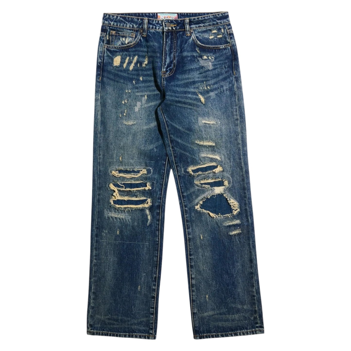 Nothing Grows Overnight Timeless Denim Pant Blue Wash