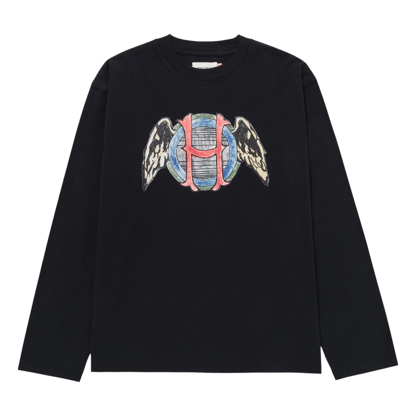 Honor The Gift Honor Wings Tee - Black - HTG250248