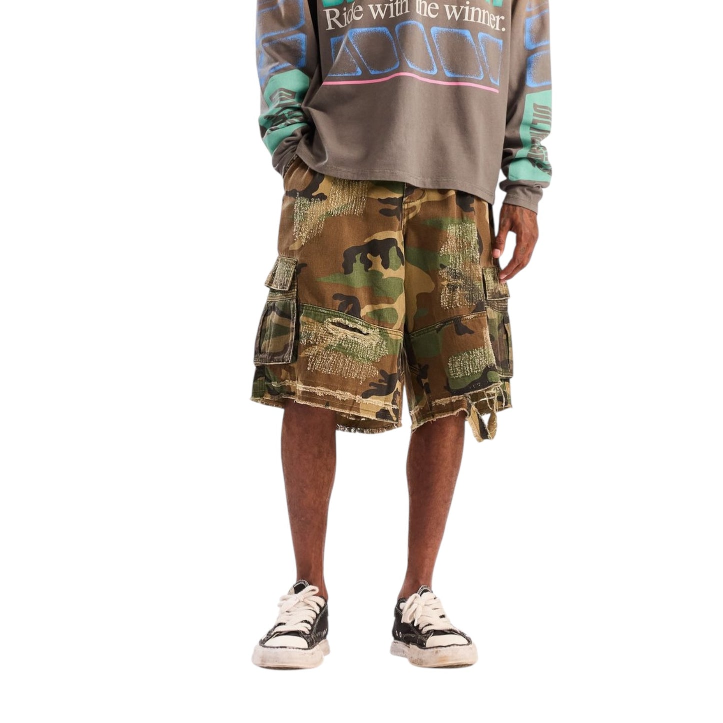 Diet Starts Monday Camo Cargo Shorts