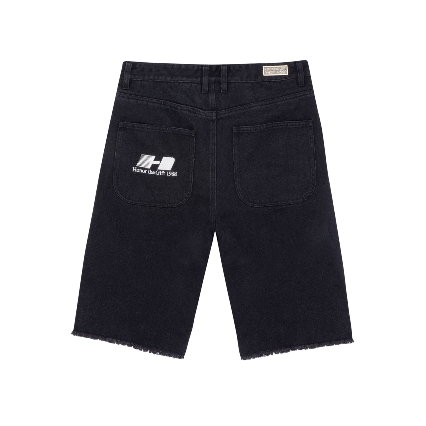 Honor The Gift - Frayed Edge 11" Denim Bermudas
