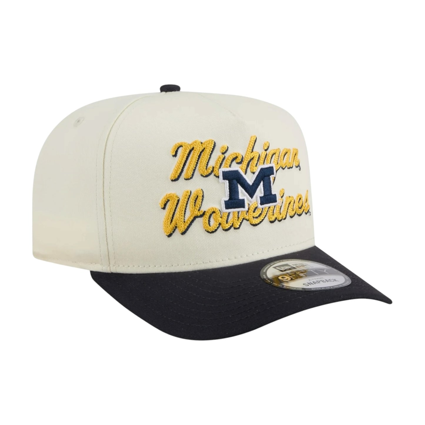 New Era Michigan Wolverines Chainstitch 9Fifty A-Frame Snapback
