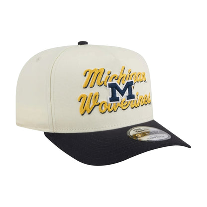 New Era Michigan Wolverines Chainstitch 9Fifty A-Frame Snapback