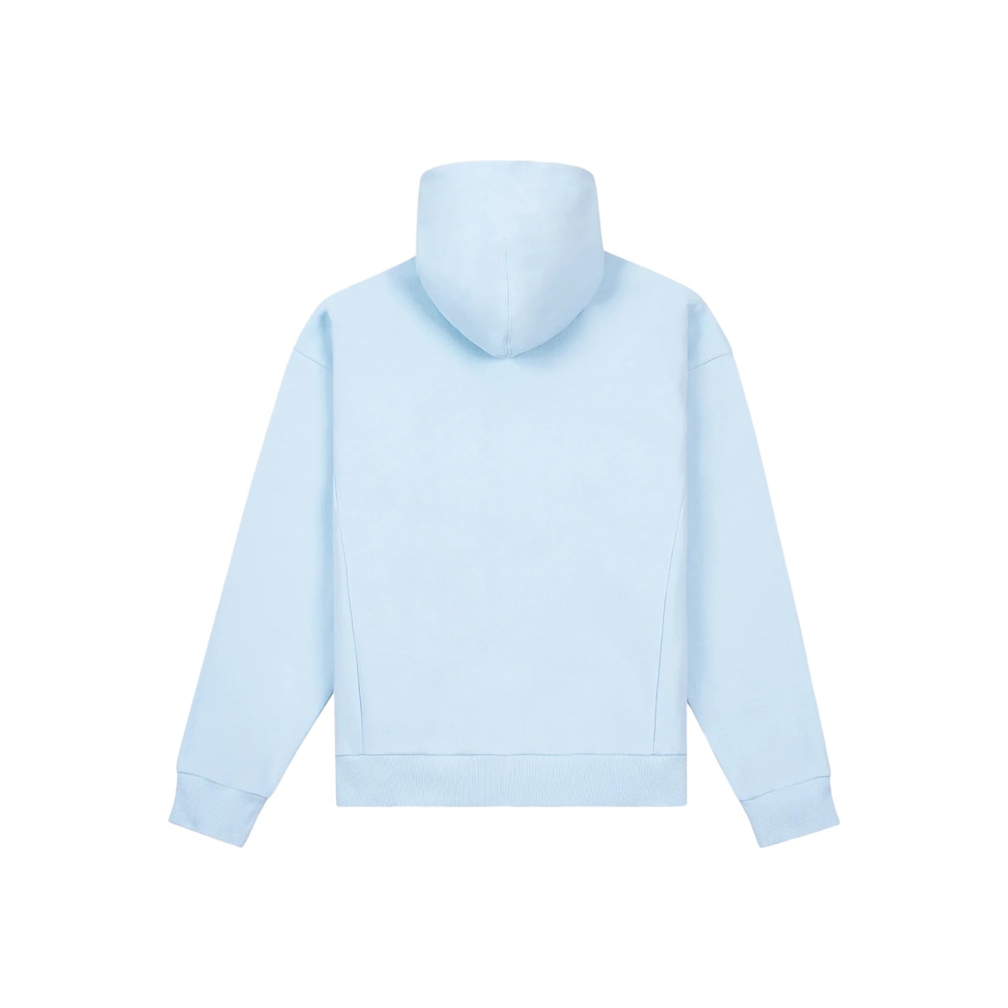 Paper Planes Light Blue Script Fur Oversized Hoodie