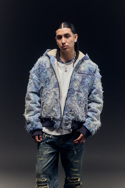 Nothing Grows Overnight Boro Denim Jacket