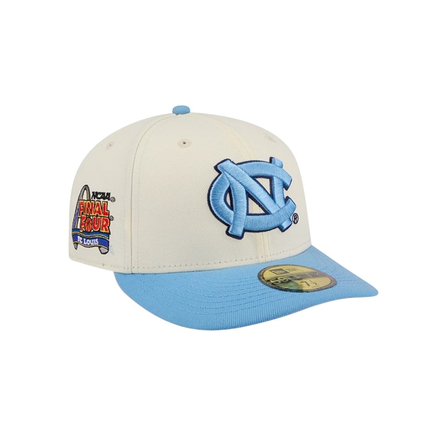 New Era North Carolina Tar Heels March Madness College Vault 2005 59Fifty Fitted - Chrome White