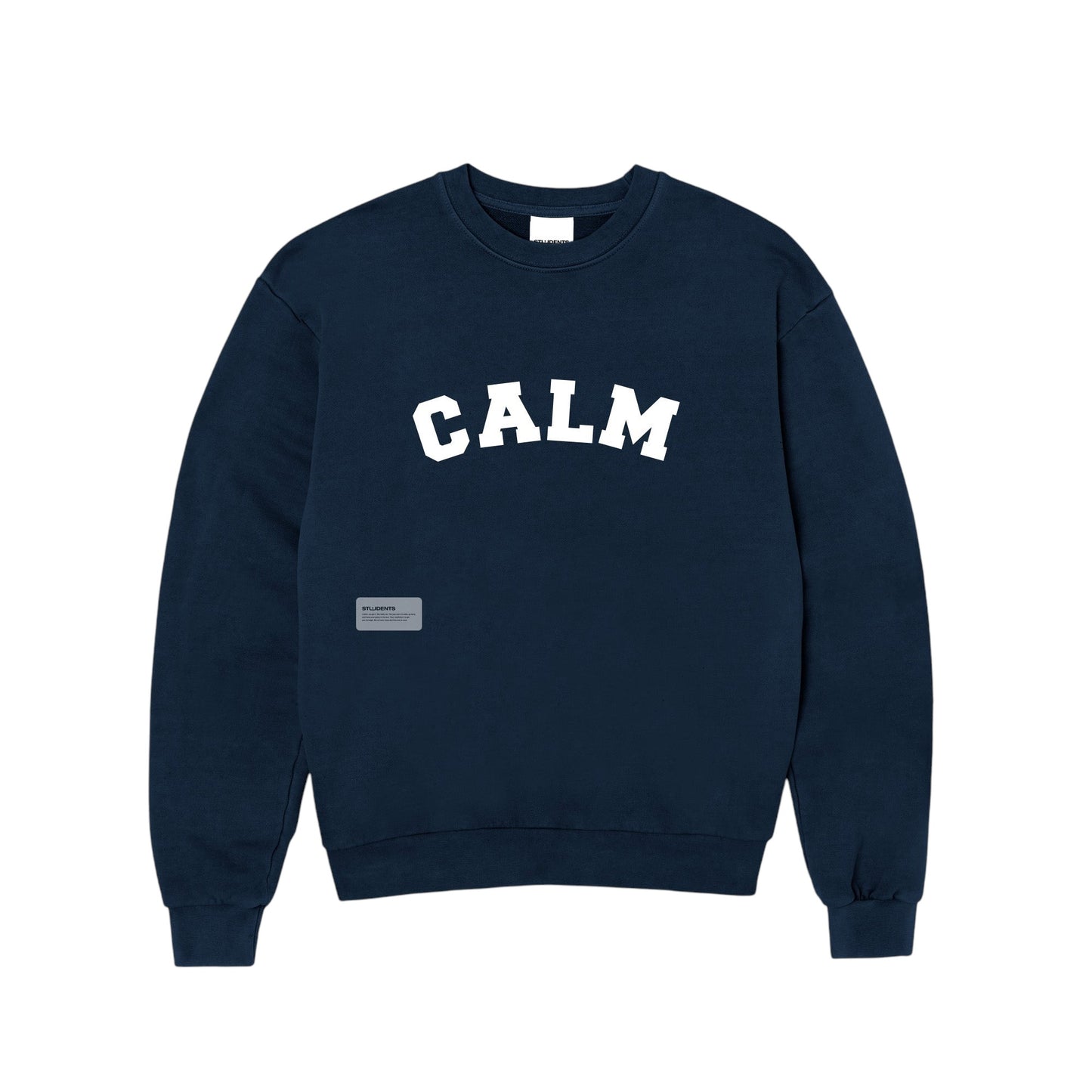 Students Calm Fleece Crew Sweater - Navy