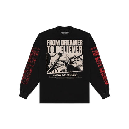 Paper Planes Dreamer to Believer LS Tee - Black