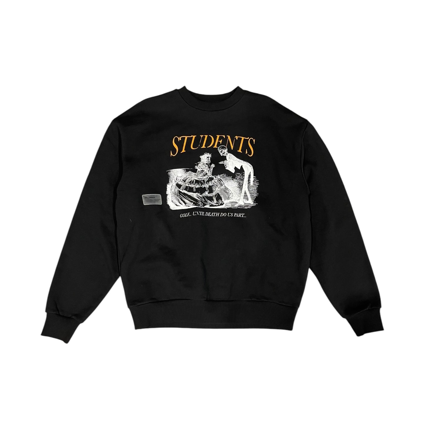 Students Death Do Us Part Crew Sweater - Black