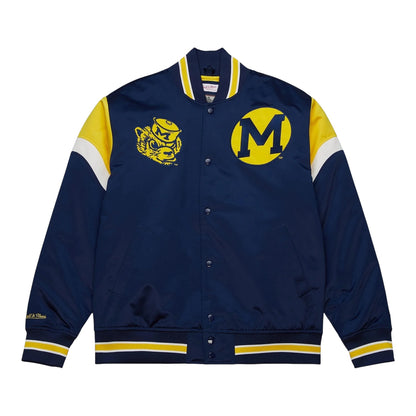 Mitchell & Ness Michigan Heavyweight Satin Jacket