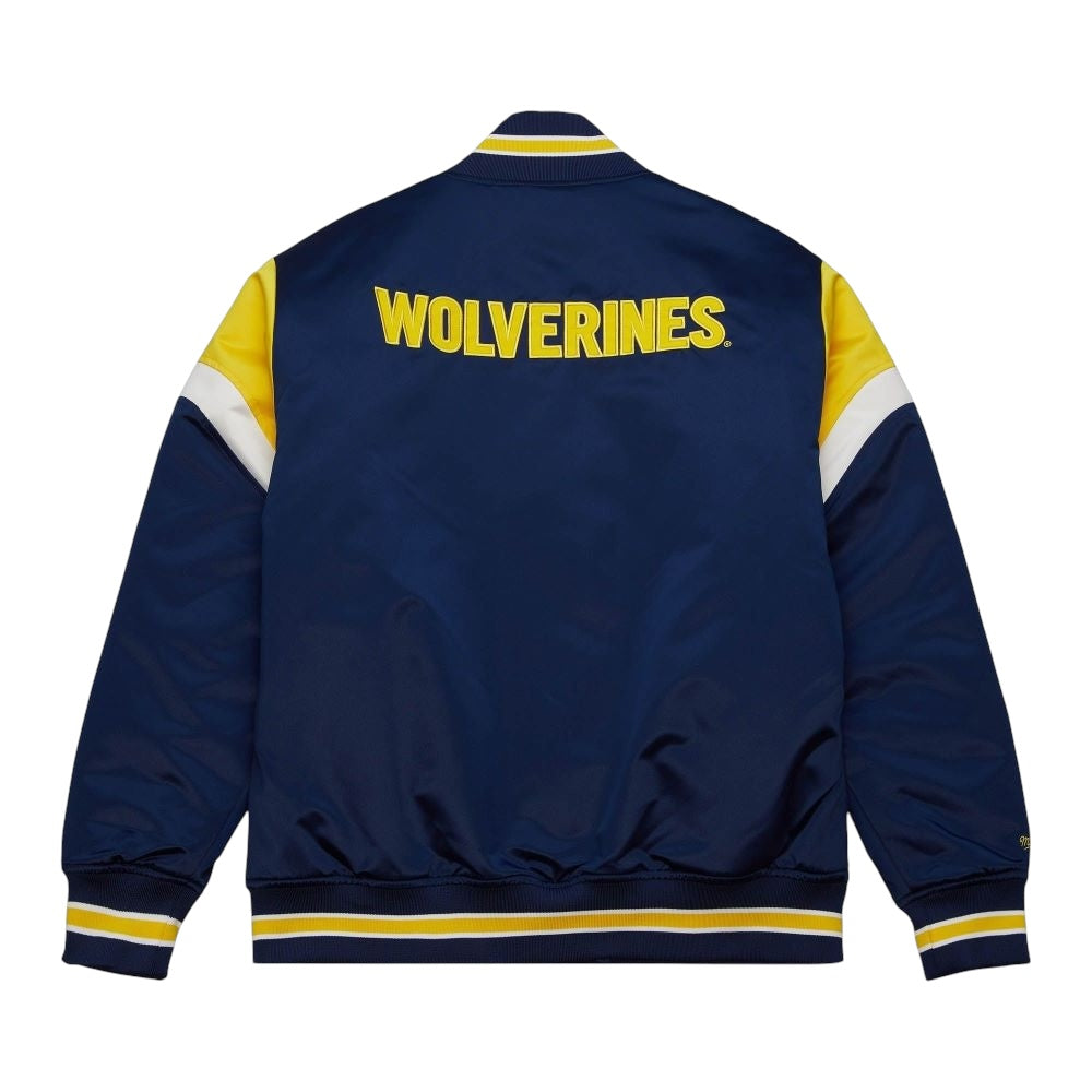 Mitchell & Ness Michigan Heavyweight Satin Jacket