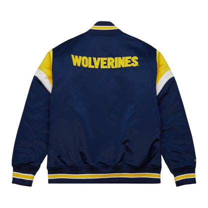 Mitchell & Ness Michigan Heavyweight Satin Jacket