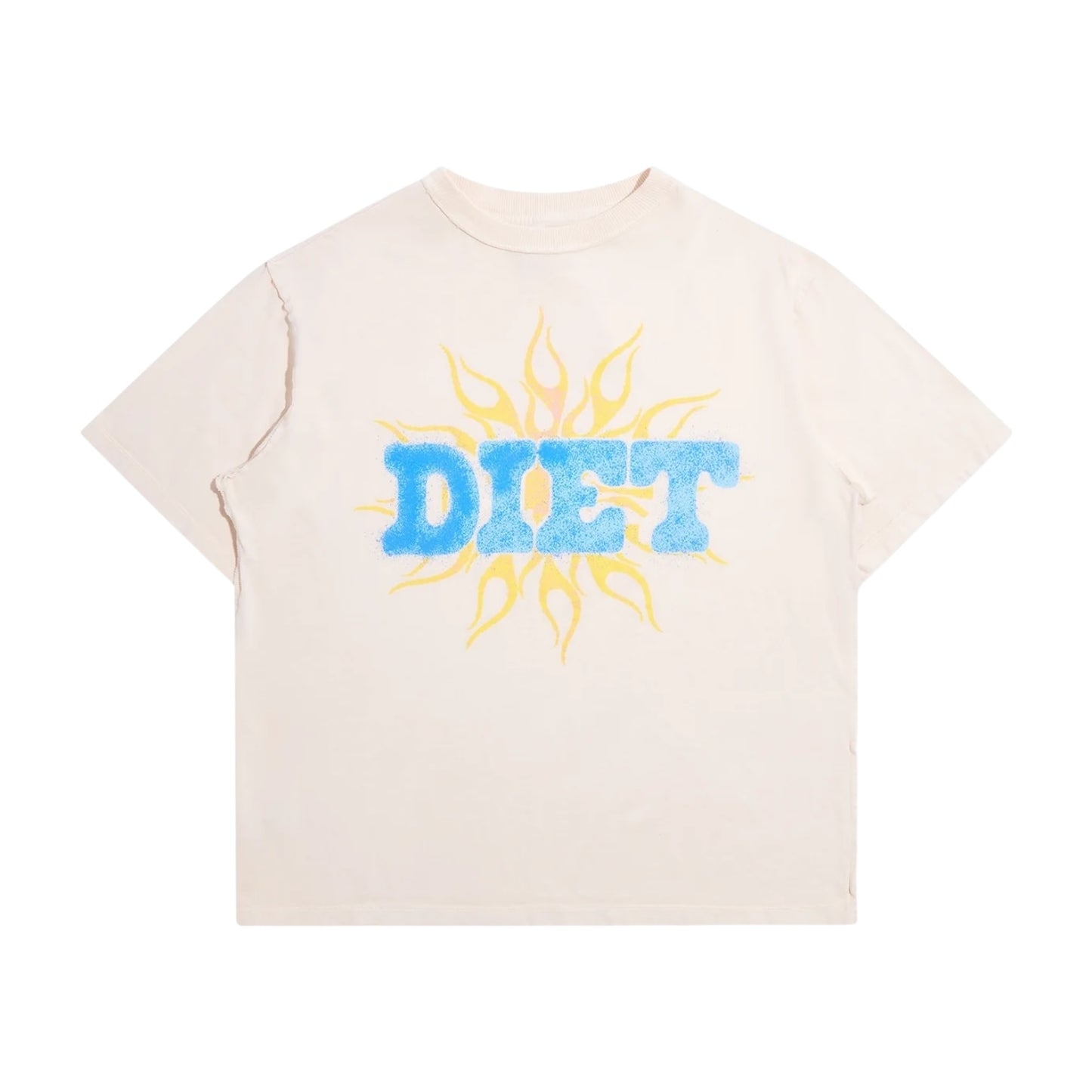 Diet Starts Monday Flame Spray Tee - Cream