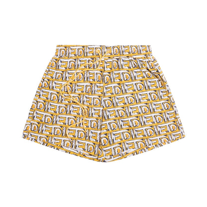 Diet Starts Monday Scribble Short - Yellow