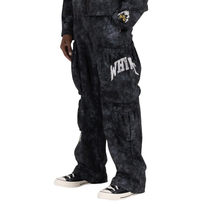 Honor The Gift Twill Cargo Wide Leg Pant - Black