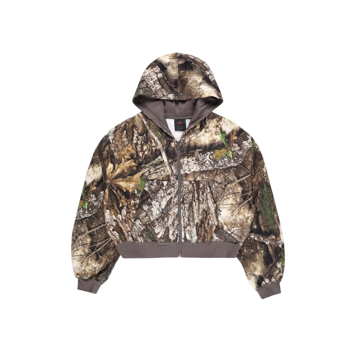 W Jordan Brooklyn Realtree Fleece Crop Full-Zip Hoodie - HV0469-133 ...
