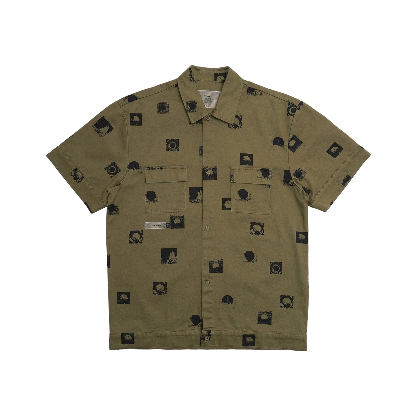 Students Chester S/S Overshirt - Olive