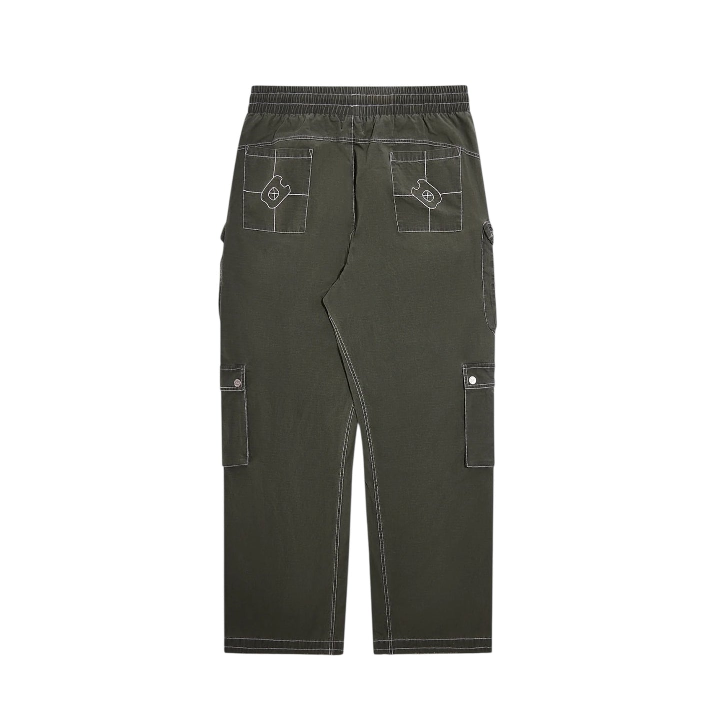 Diet Starts Monday Contrast Cargo Pants - Olive