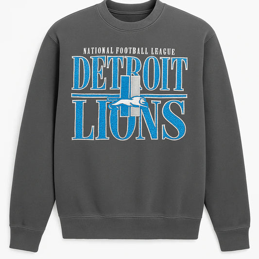 Mitchell & Ness Downtown Collection Fleece Crew - Detroit Lions