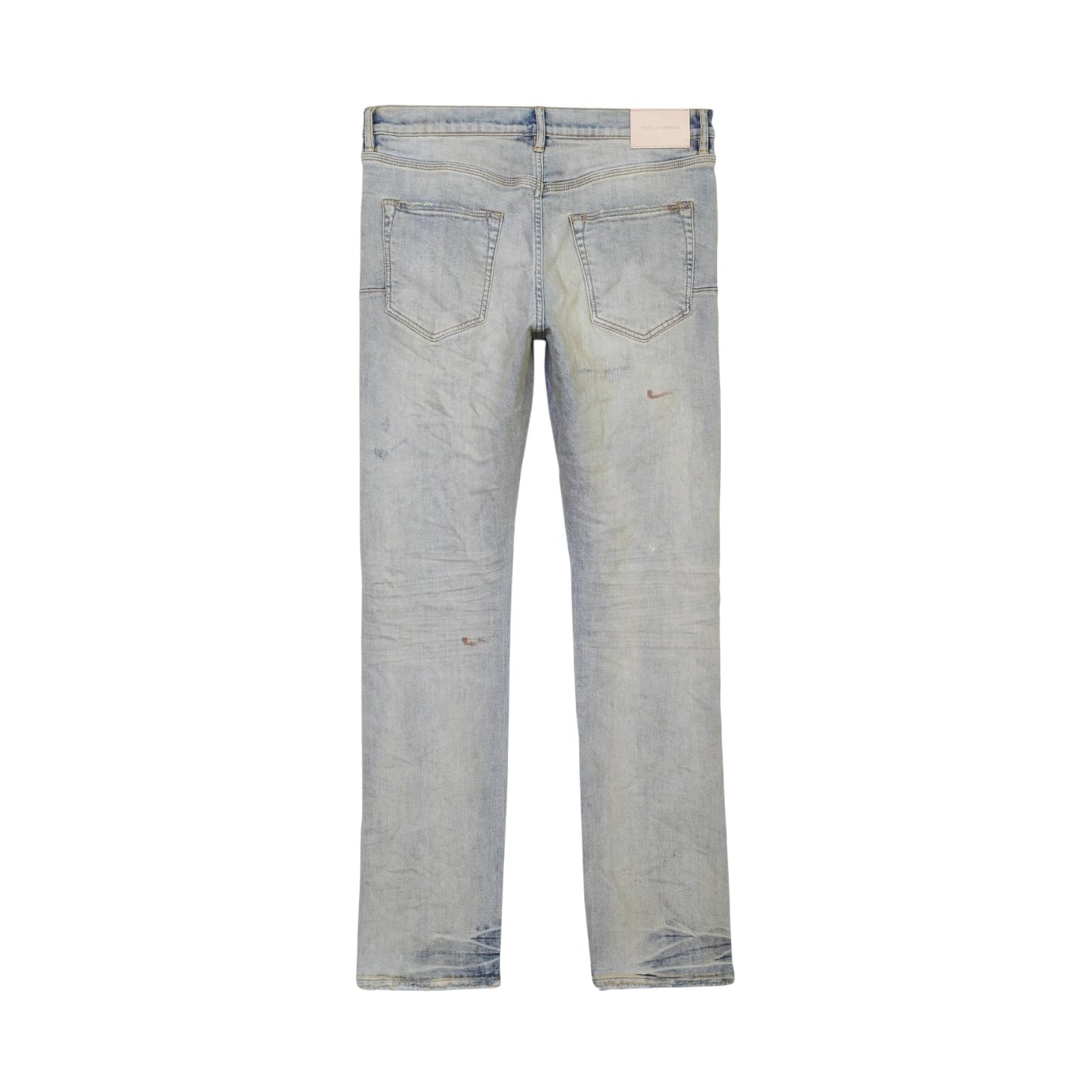 Purple Denim Super Light Indigo Oil Repair Slim Straight - P005