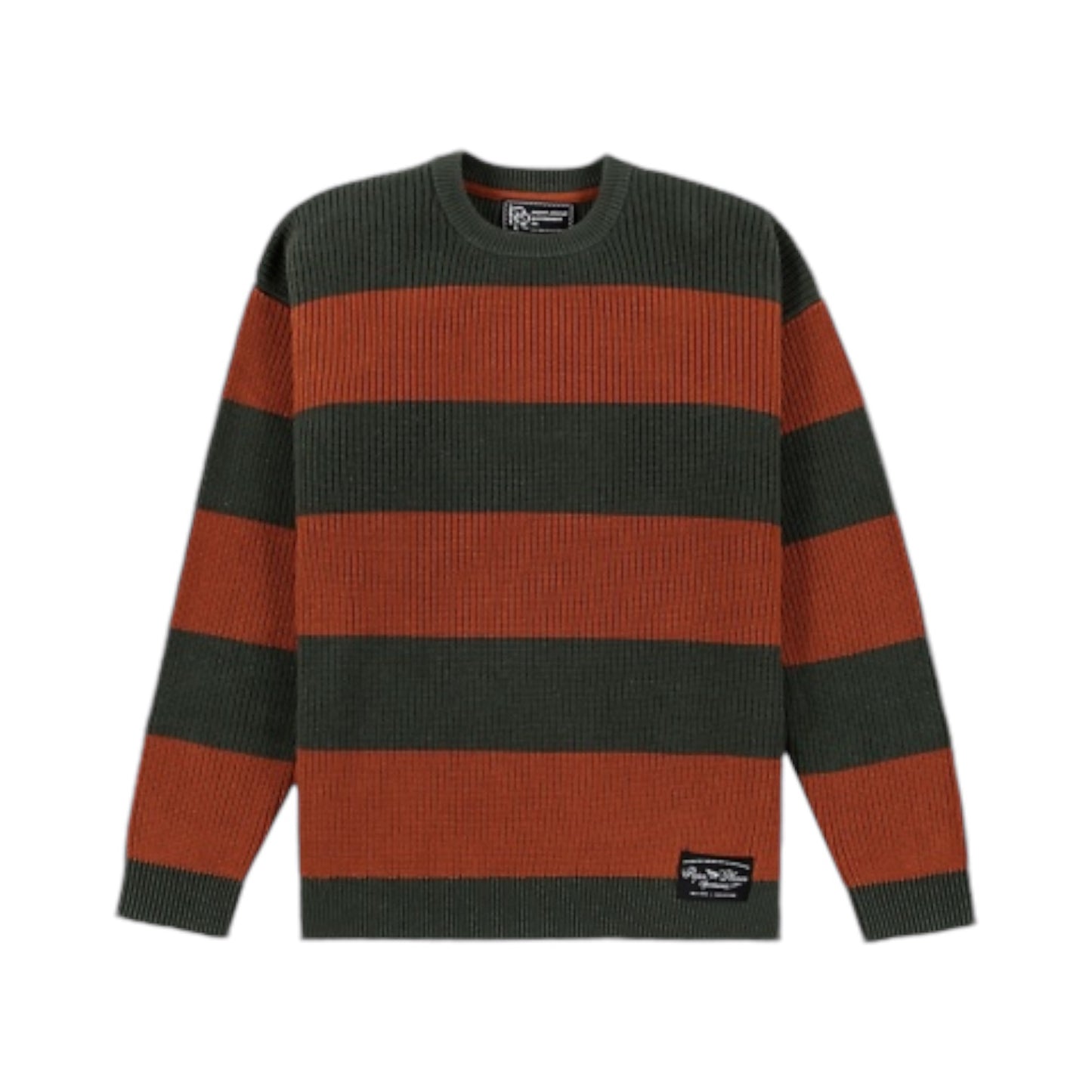 Paper Planes Striped Crewneck Sweater