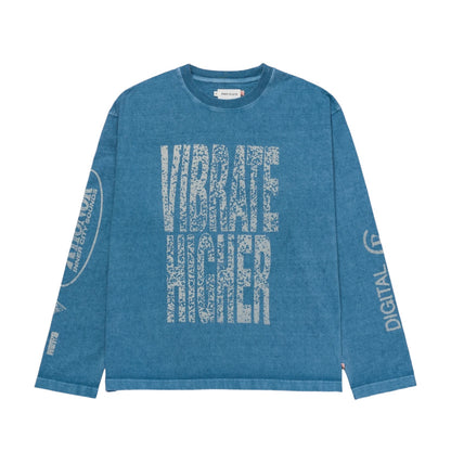 Honor The Gift Vibrations LS Tee - Blue