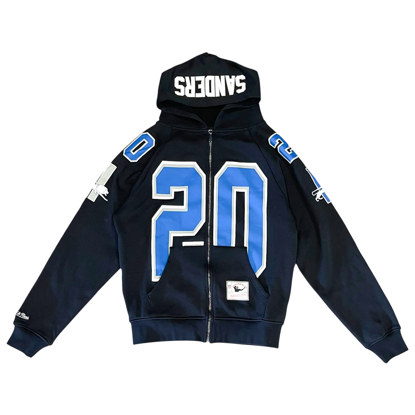 Mitchell & Ness NFL Maxxed Out Raglan Hoodie Lions - Barry Sanders
