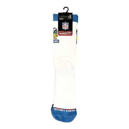Mitchell & Ness NFL Touchback Crew Socks -  Detroit Lions (White)