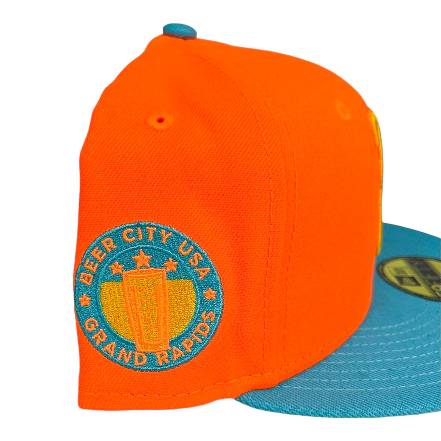 New Era Reynolds Beer City USA 59Fifty Fitted - Orange/Blue