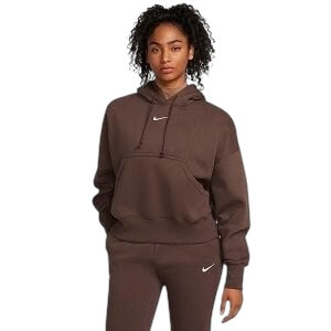 W Nike Sportswear Phoenix Fleece Hoodie Brown - DQ5858-237
