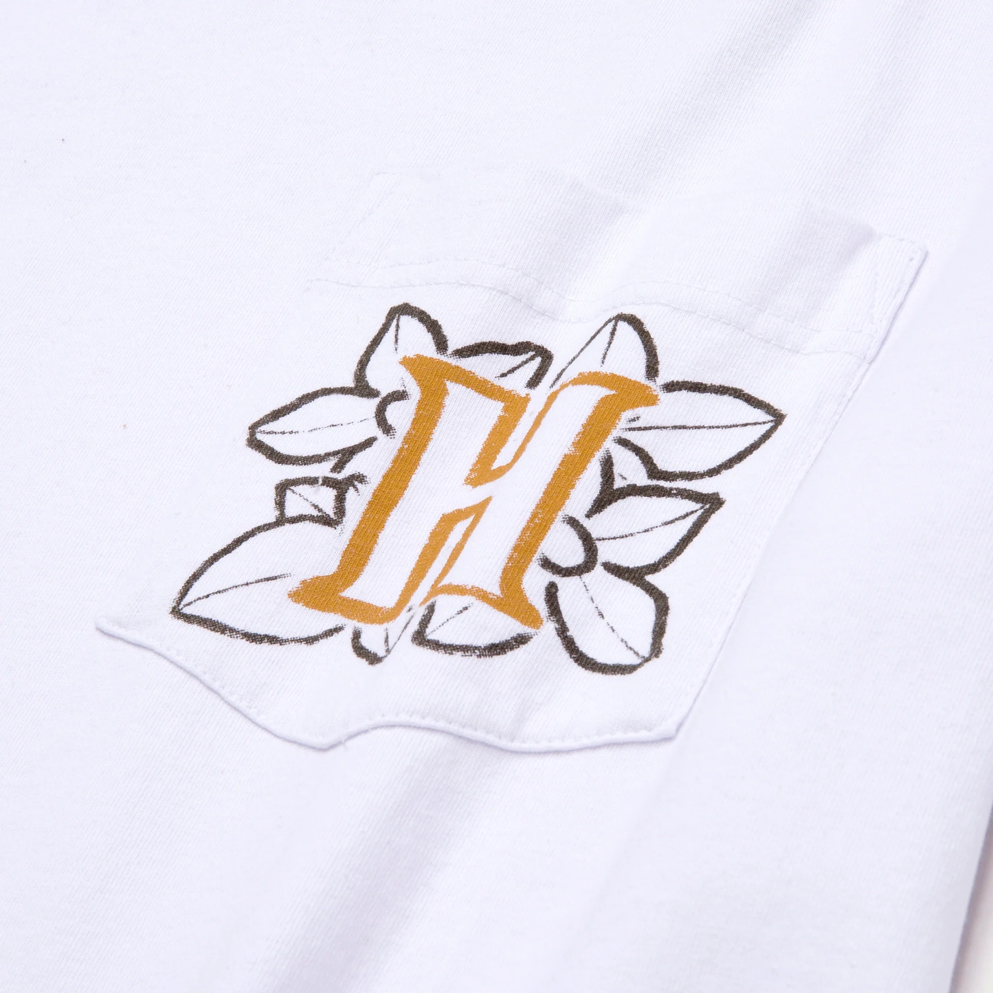 Honor The Gift Floral Pocket SS Tee - Bone