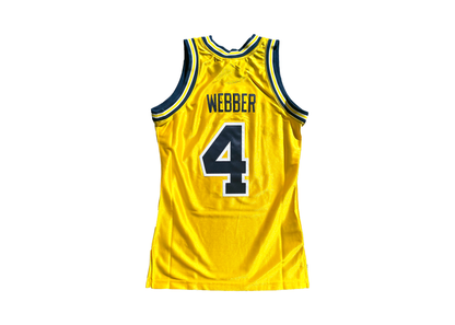 Mitchell & Ness Authentic Chris Webber University Of Michigan Maize 1991 Jersey