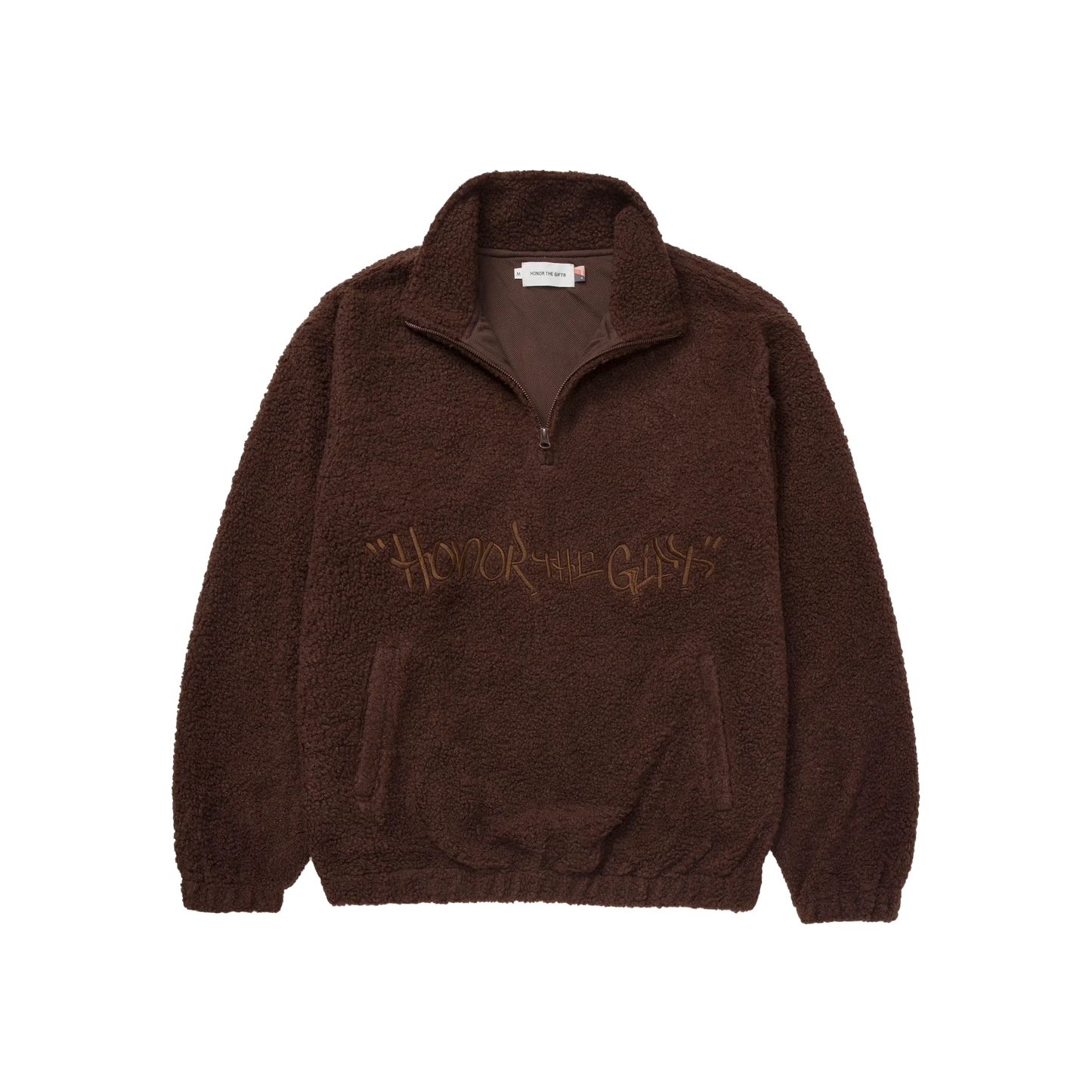 Honor The Gift C-Fall Script Sherpa Pullover - Brown