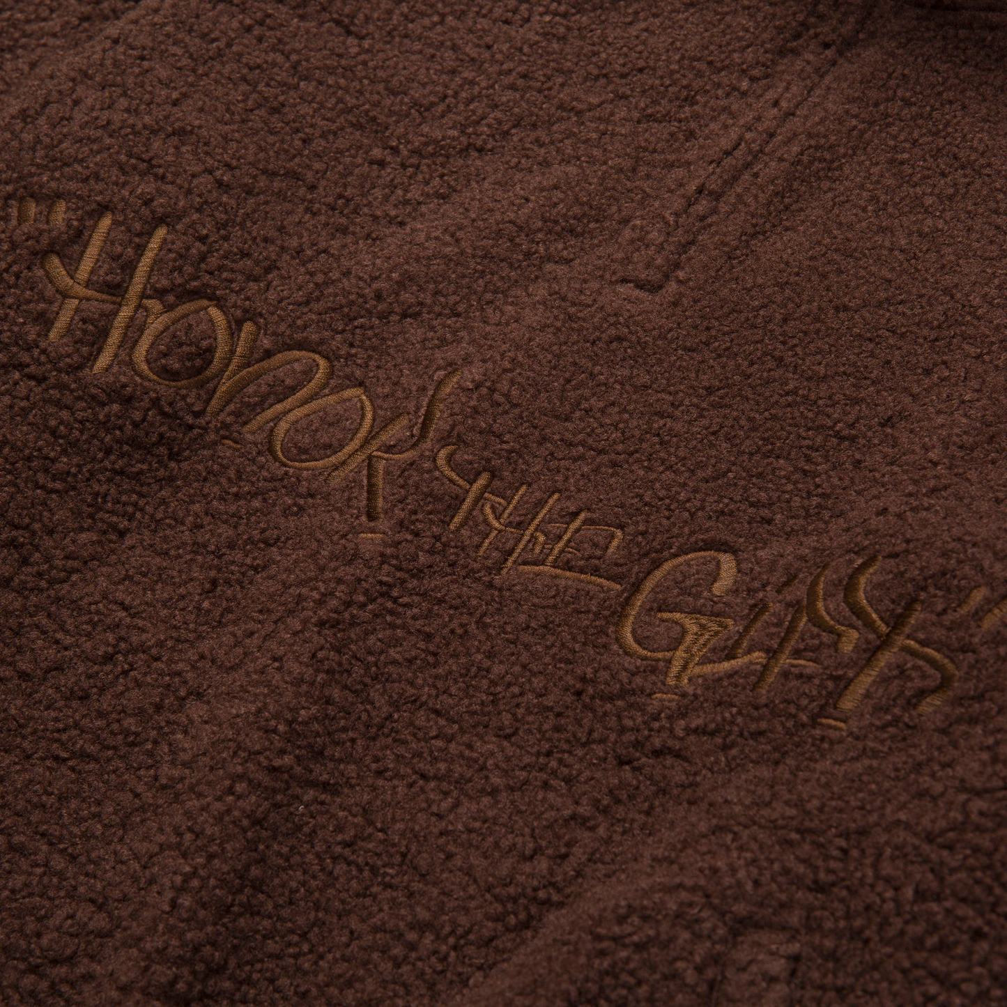 Honor The Gift C-Fall Script Sherpa Pullover - Brown