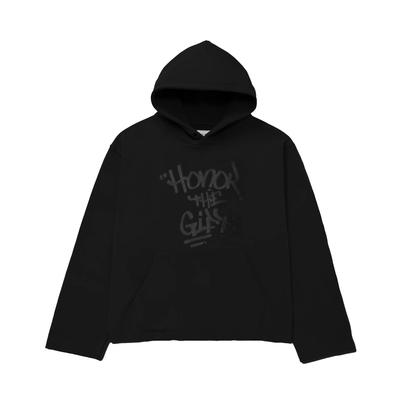 Honor The Gift C-Fall Script Embroidered Hoodie - Black