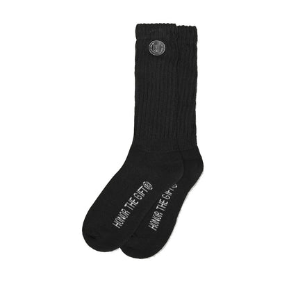 Honor The Gift Loose Knit Socks - Black